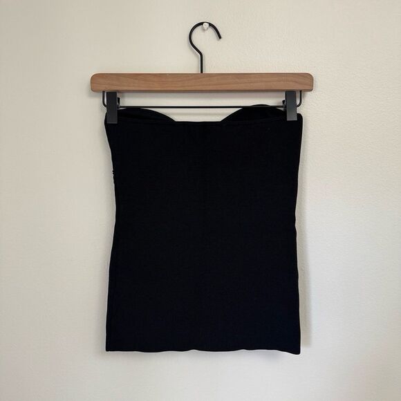 ZARA Strapless Knit Bustier Top in Black Size Small - Picture 6 of 9
